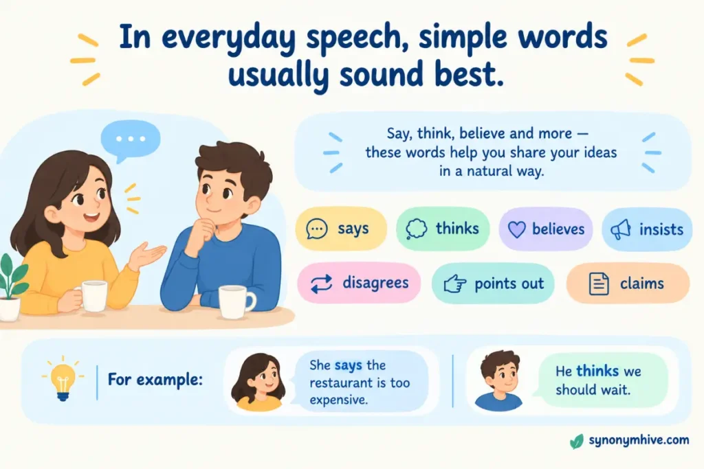 What Is Another Word for Argues In Speaking