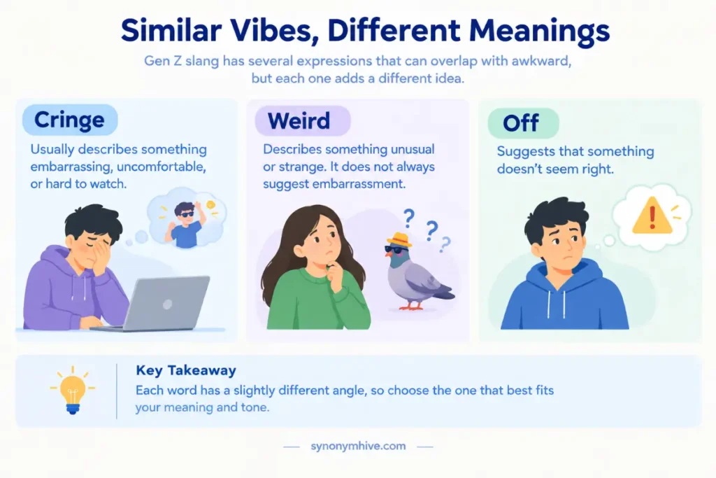 What is another word for awkward in Gen Z slang