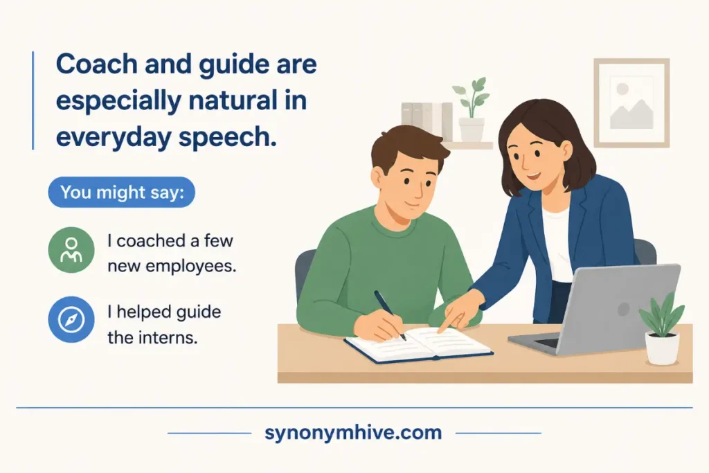 What Is Another Word For Mentor In Speaking