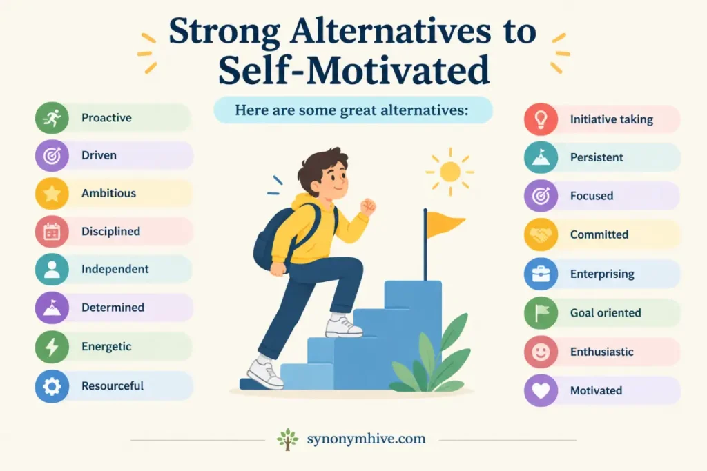 What is another word for self motivated