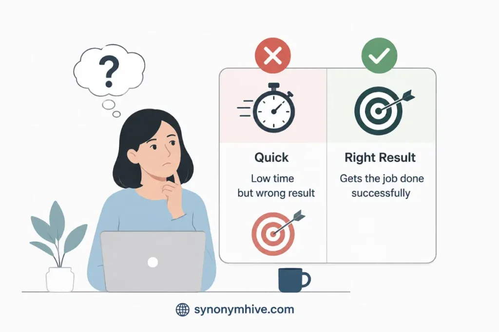 When should you avoid a another word for effective