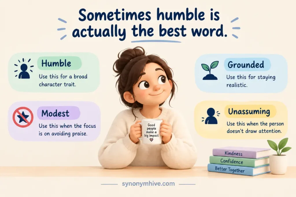 When Should You Not Use Another Word For Humble