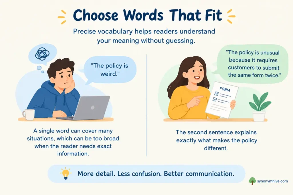 Why does precise vocabulary matter