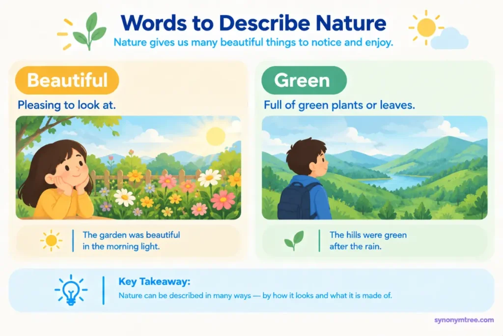 A master list of words to describe nature