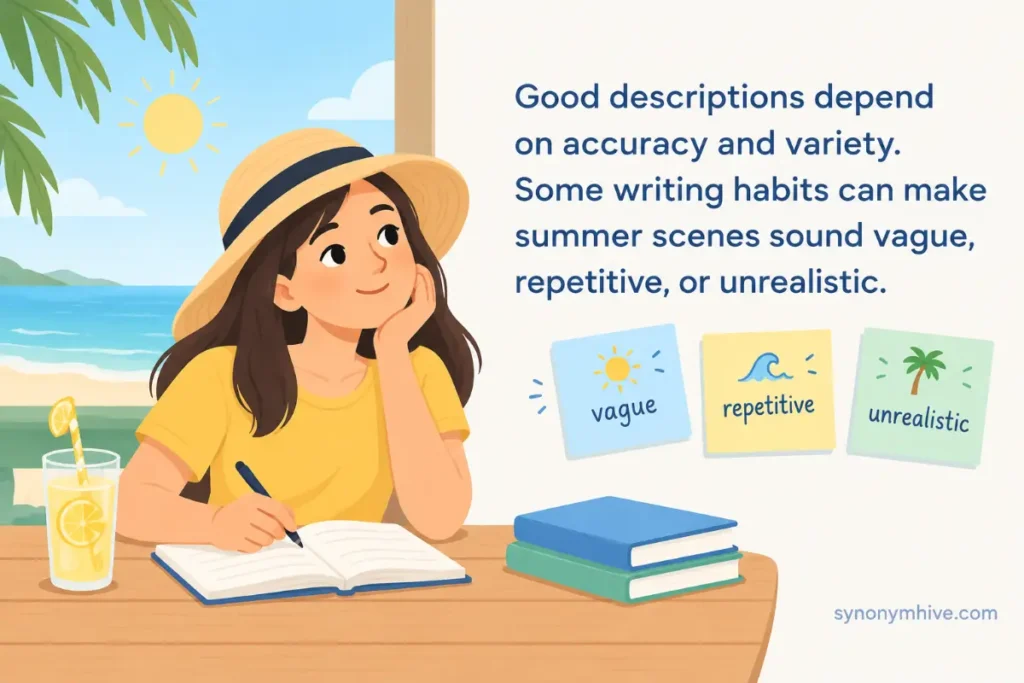 What Are Common Mistakes When Describing Summer
