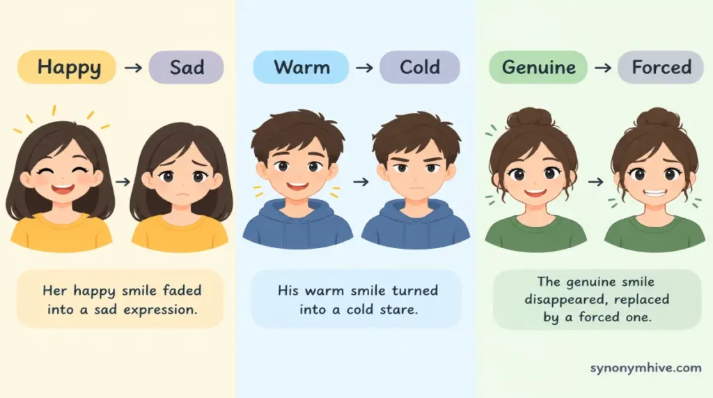 What Are the Antonyms of Smile Descriptions?