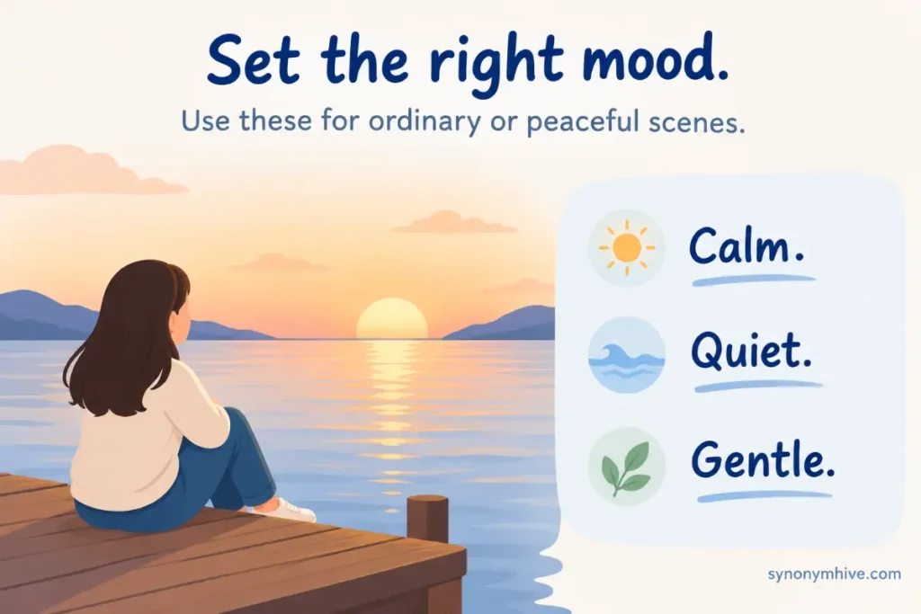 What are the best words to describe the ocean by intensity