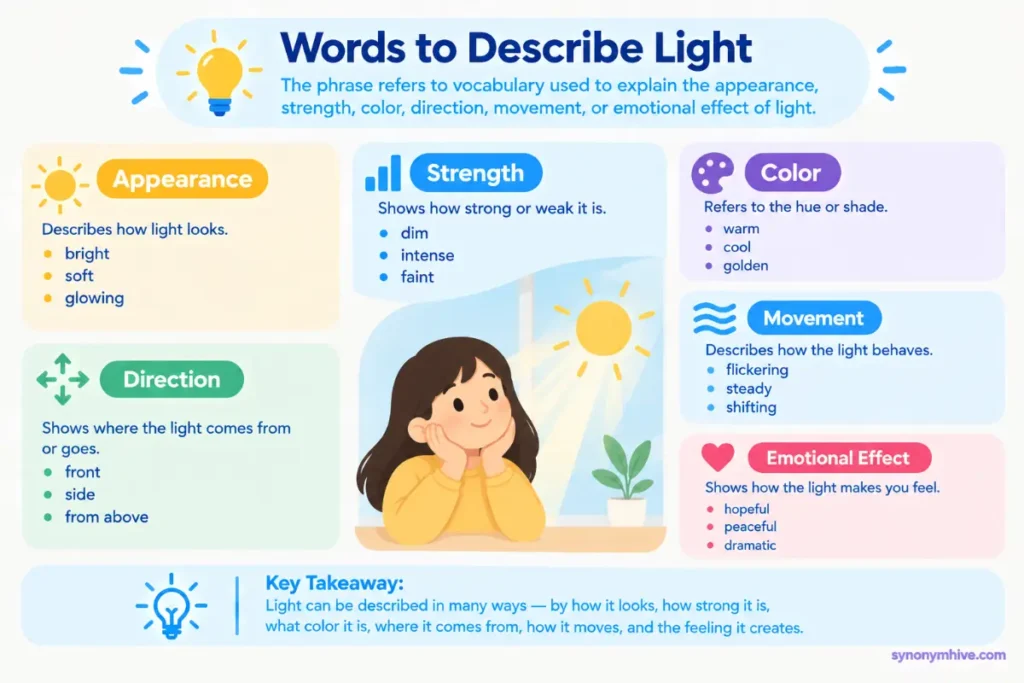What Do Words to Describe Light Mean?