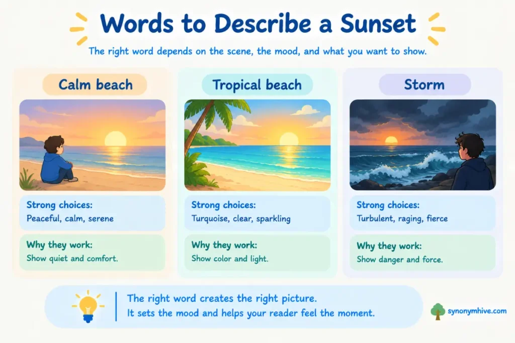 What is the best word for the ocean in different situations